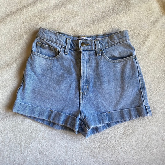 American Apparel Shorts American Apparel Light Wash Shorts Poshmark